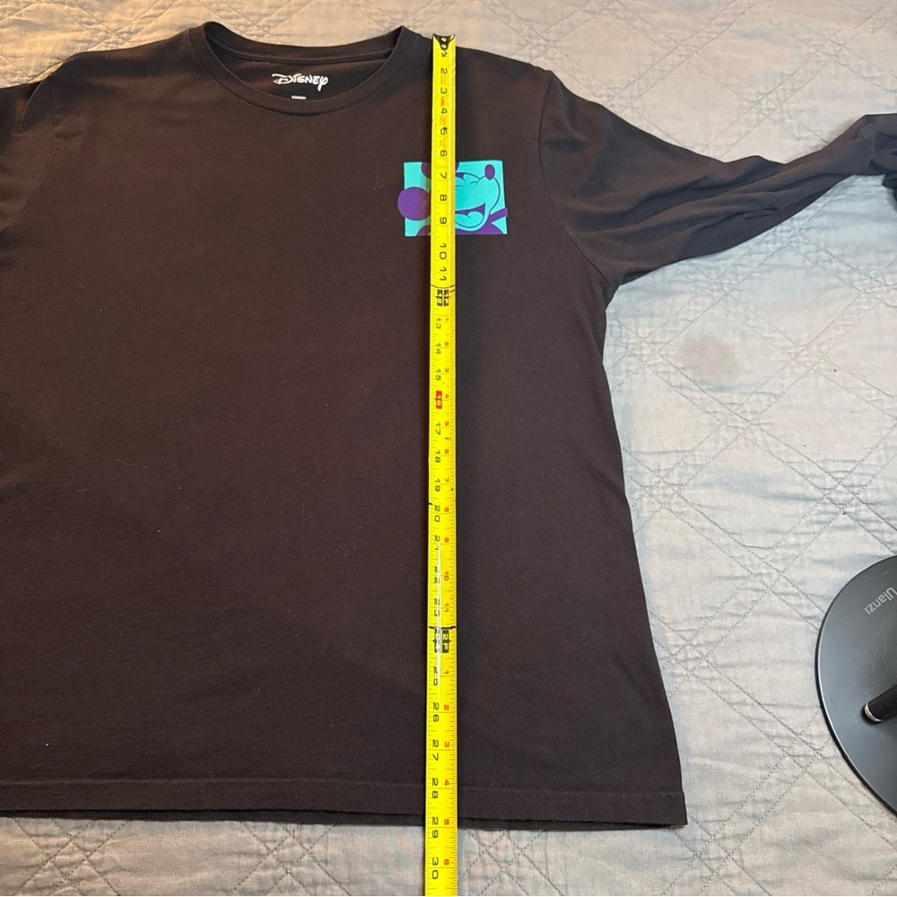 Disney Tokyo Mickey Mouse Long Sleeve Black Kanji Graphic T-Shirt Mens XL - Picture 8 of 9